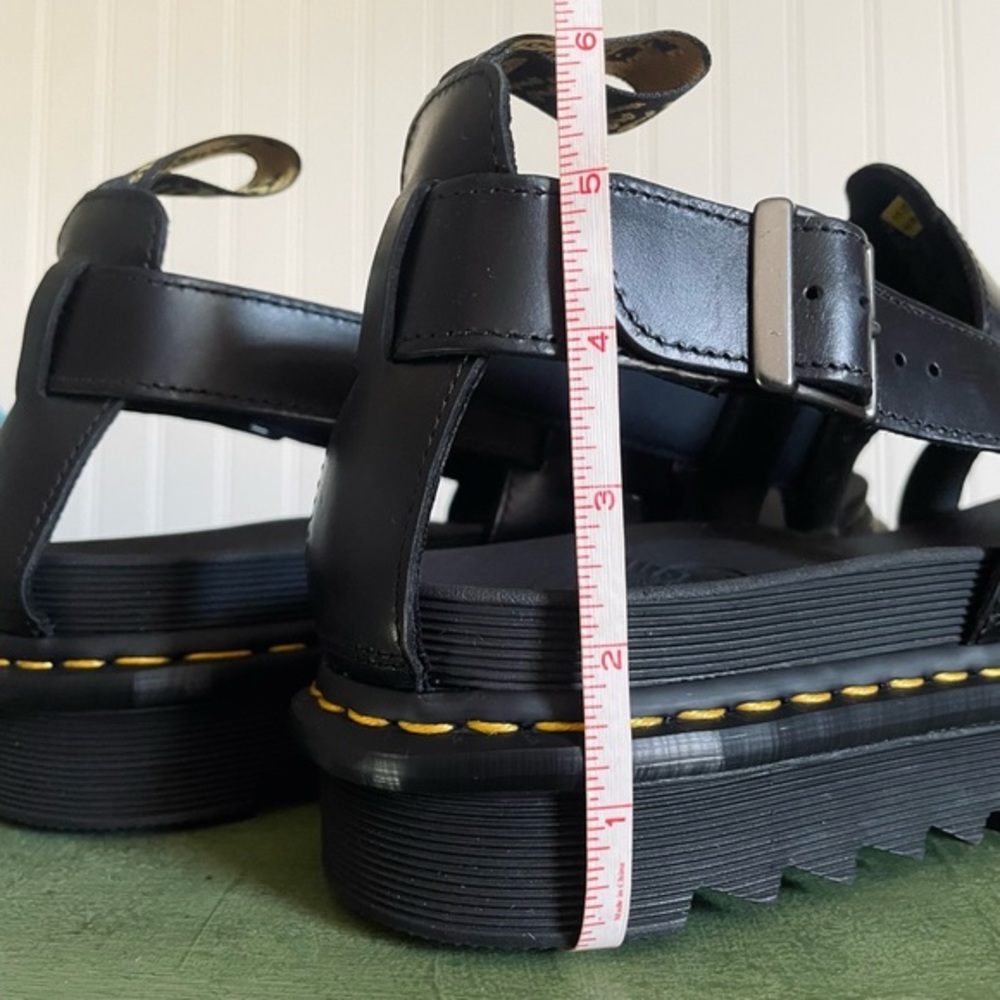 NWT Dr. Martens TERRY Fisherman's Sandals in Black Leather - Picture 5 of 9